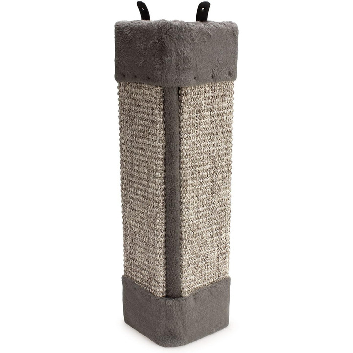 Драпак для котів Arquivet Eckkratzer сірого кольору, 12x12x49 см - великий вертикальний драпак, аксесуари для котів, точилка для кігтів