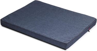 Матрац для собак | 100 x 75 x 6 см | Собаче ліжко, подушка, матрац для великих та маленьких собак | Codura, зручний, стильний, можна прати | Колір: блакитний