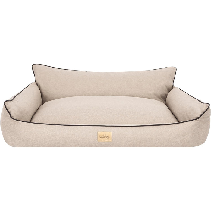 Крісло-ліжко для собак Joker M: 82 x 63 см, штучний льон, бежеве