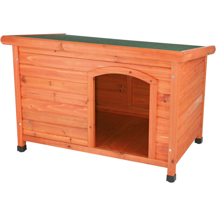 Будка для собак TRIXIE Natura Classic, S–M, 85×58×60 см, коричнева, вологостійка, з відкидним дахом