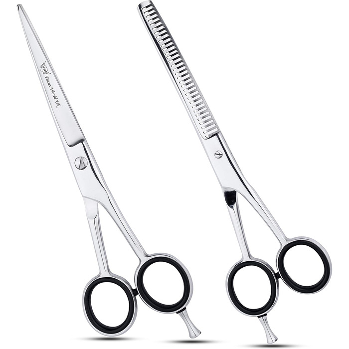 Набір професійних перукарських ножиць Focus World 6.5 дюймів (FW-SET-01) - срібло