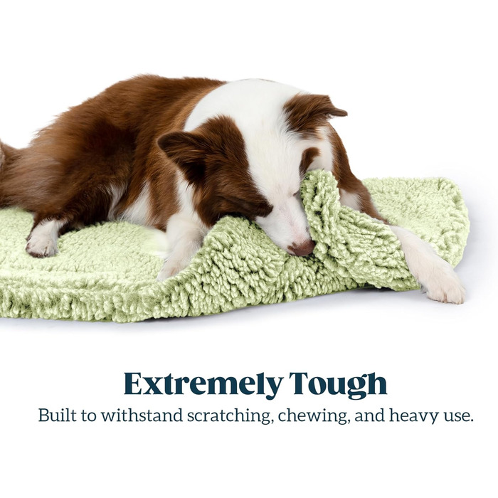 Міцне собаче ліжко Stoutwool – м'яка підстилка в переноску для собак – надійна підстилка для собачих будок, стійка до кусання – можна прати, ідеально підходить для маленьких порід, розмір 119 x 74 x 5 см