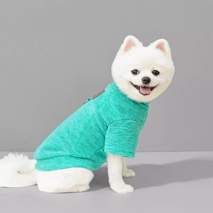 Флісові собачі светри (2/3 шт.) для маленьких собак, теплі, м'які, з коміром-гетром, для кошенят та собак, зимовий одяг для тварин (Сірий, Зелений, Синій)