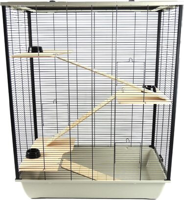 Клітка для дрібних тварин Grosvenor XL, 100x54x39 см, 4 рівні, сіра
