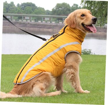 Водонепроникний дощовик для собак, жовтий, 55x68 см - дощовик для маленьких собак та цуценят
