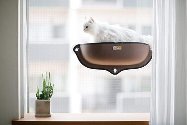 Лежак на вікно для котів K&H PET PRODUCTS EZ Mount, 27x11x6 см, бежевий
