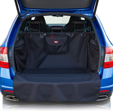 Захист для багажника автомобіля BARTSTR для собак, універсальний, підходить для універсалів. Вологостійкий килимок з боковим та захистом бампера. У комплекті – сумка на плече (XXL)