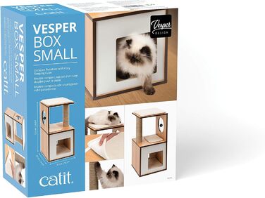 VESPER 52075 Меблі для котів Box, малі, горіх