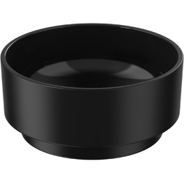 Керамічна миска DRAIAX ElegantFeed S для котів і малих собак, чорна, матова зовні, глянцева всередині