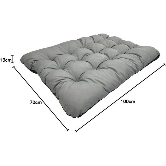 Килимок для собак KingDog Prestige: водовідштовхуючий, антиалергенний, 120x80 см, сірий