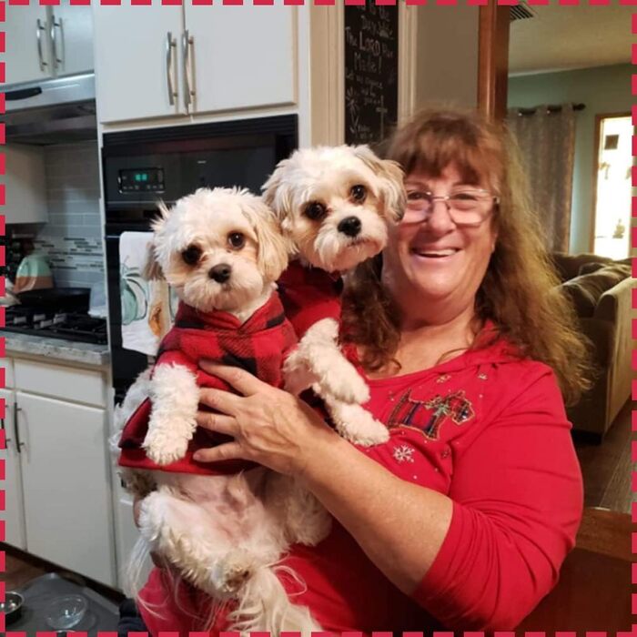 Тепла флісова жилетка для собак Plaid Hundeweste - червона, з кишенею, для зимових днів