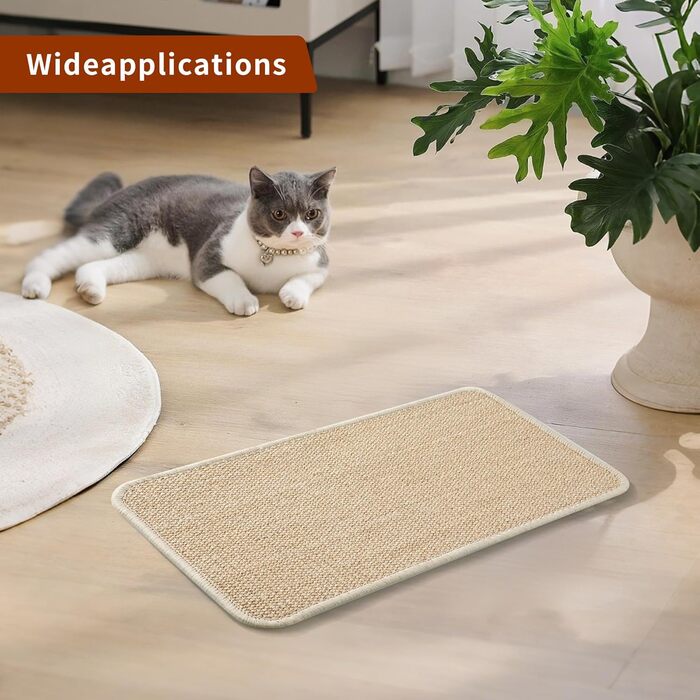 Килимок для дряпання котів, 3 шт., 50x25 см, сізаль, захист меблів та стін