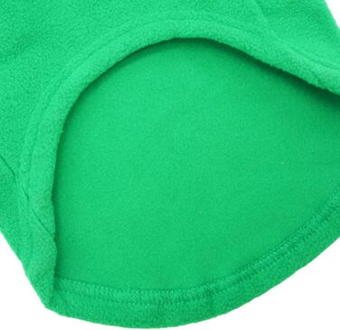 Тепла флісова куртка для собак: зимовий пуловер з кільцем для повідка, підходить для маленьких, середніх та великих собак. Колір: темно-зелений