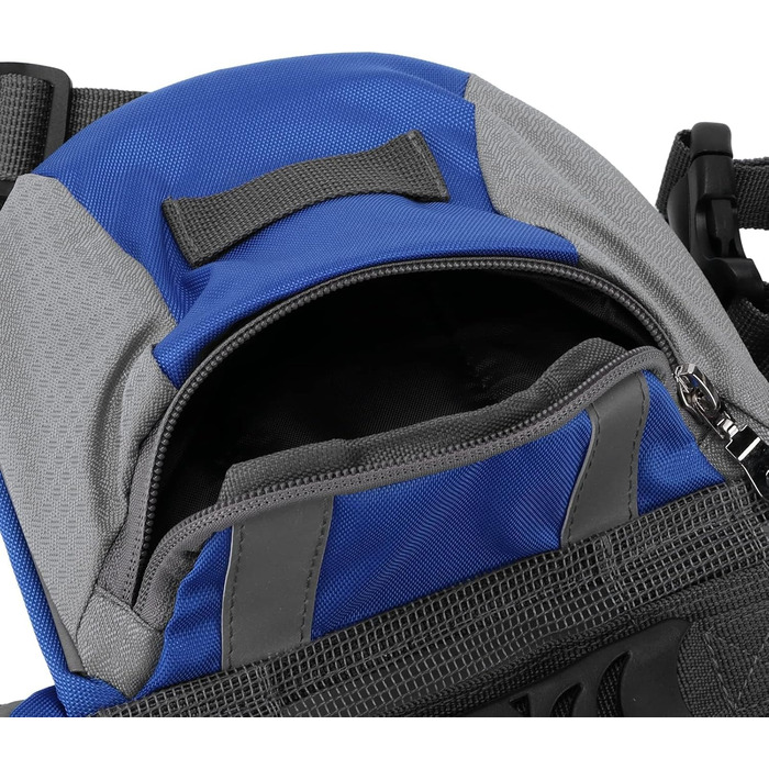 Рюкзак для собак Cyrank: набір посуду, жилет, сумка для спорядження, рюкзак для подорожей з відбиваючими смугами. Підходить для собак середніх розмірів (S)