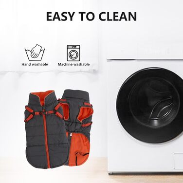 Водонепроникний зимовий теплий дощовик для собак, розмір M (довжина спини 34 см), зелений, з кріпленням для повідка