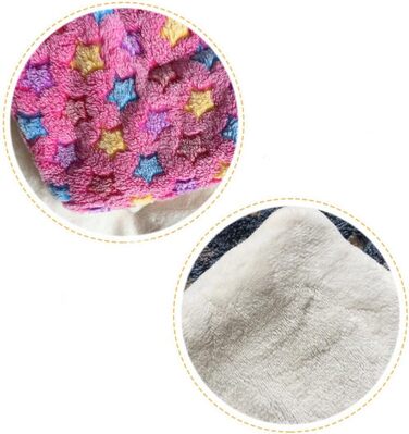 М'яка літня килимок для тварин, ковдра для собак та котів, рожевий зірка 74x100 см, 3 см