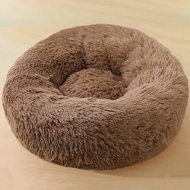 Ортопедична подушка для собак середніх порід, м'яка та зручна, 50 см, колір кавовий. Підходить для собак та котів. Легко миється.