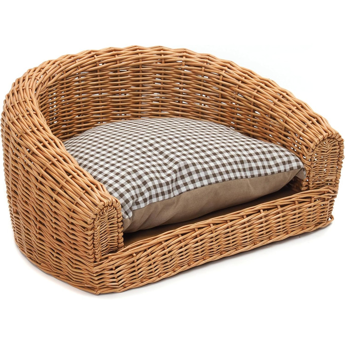 Кругле ліжко для собак та котів Tier Bett Prince з плетіння, 57x42 см