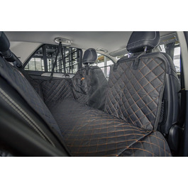 Захист сидінь автомобіля ForYou® з підстилкою для собак - Водовідштовхувальний захист сидінь для собак з боковими панелями та віконцем, стійкий до подряпин, преміум-якість, Made in Germany