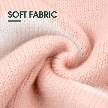 Теплий в'язаний пуловер для собак Куосер з рожевим коміром - зручний та м'який одяг для маленьких собак, підходить для зимового використання в приміщенні та на вулиці