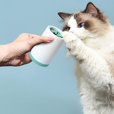 Очищувач лап для собак, мийка лап для тварин, захист від бруду, силіконовий, 2 розміри (10x8 см, 14x9 см), зелений