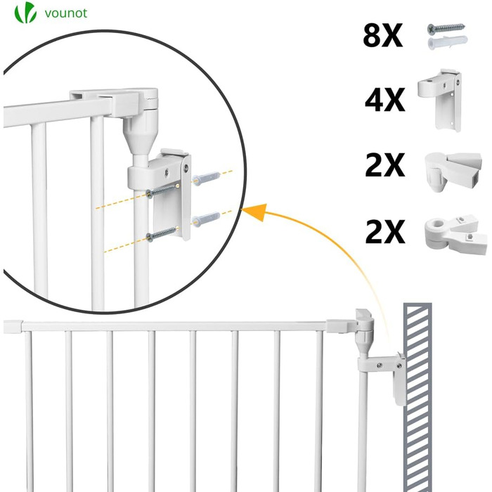 Захист каміну Vounot: сітка металева, 5 елементів, з безпечними дверима, складна, захист від тварин та дітей, чорна, 300x75 см (375 см у складеному стані)