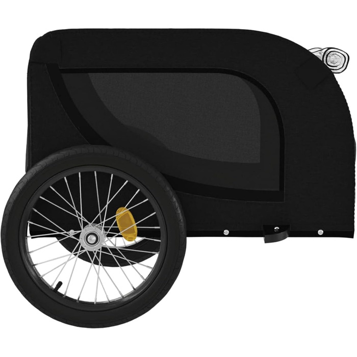 Ферштайнт Причіп для велосипеда, переноска для собак, чорний. Причіп для велосипеда, вантажний причіп, транспортний причіп. Максимальне навантаження 45 кг, матеріал: Оксфордська тканина та метал. Розміри: 136 x 69 x 73.5 см.