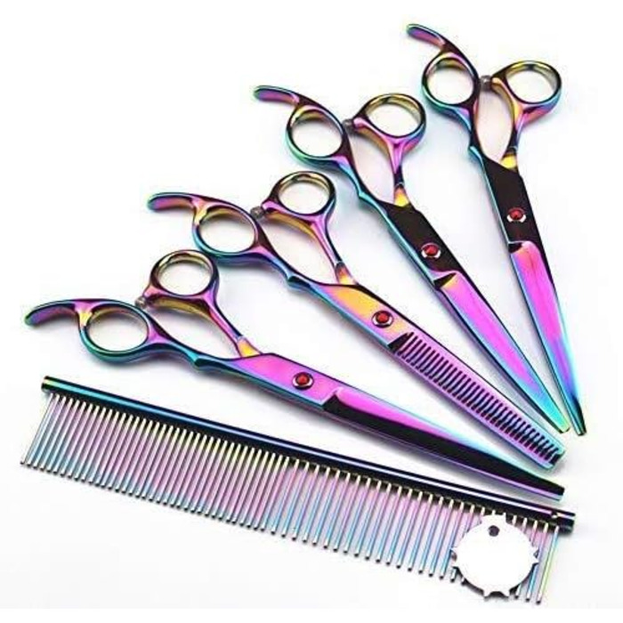 Набір для грумінгу собак та котів: професійний набір для догляду за шерстю, ножиці для стрижки, вищипування, догляд за тваринами