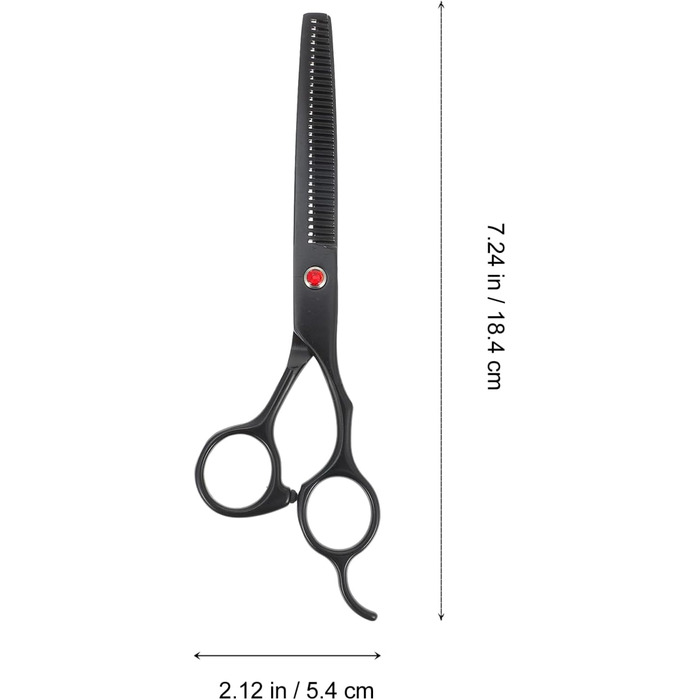 Професійна ножиця для стрижки волосся та текстуризації - чорна