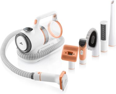 Ручний пилосос ETA Pet Master для догляду за тваринами: 3 рівні потужності, тришаровий фільтр, 1.4 л контейнер, LED-панель, самоочищуючі насадки