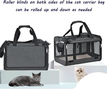 Транспортна переноска для собак та котів (складний бокс) - чорна