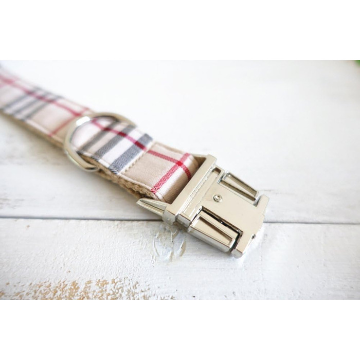 Нашийник для собак GearPro Nylon Khaki з металевою застібкою, регульований, розмір M (42-48 см)