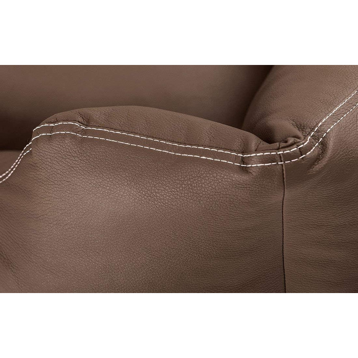 Лягу для собак Knuffelwuff Sidney з штучної шкіри, M-L, 85 x 63 см, знімний чохол, легко мити, для великих, середніх та малих собак (Колір: Коричневий, Розмір: 105 x 75 x 25 см)