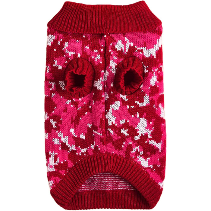 Світшот для собак Jecikelon, камуфляж, з коміром-стійкою, теплий, для маленьких собак та котів, розмір L, зелений