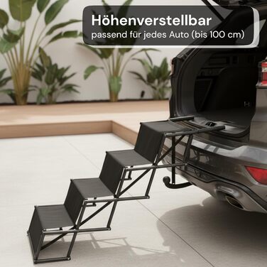 Сходинка для собак у машину, авторампа - складана, регульована висота, неслизька, для легкових та SUV