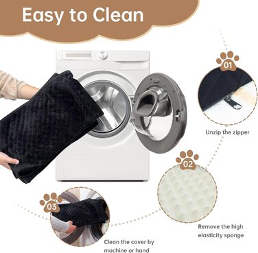 Підвищення для автокрісла для собак великих порід, для собак до 25 кг або 2 маленьких собак, м'яке авто-ліжко для собак з товстого Memory Foam, 2 страхувальні ремені та сумка для зберігання (Коричневий/Чорний)