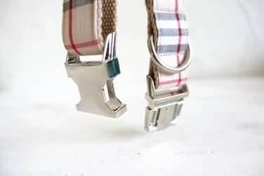 Нашийник для собак GearPro Nylon Khaki з металевою застібкою, регульований, розмір M (42-48 см)