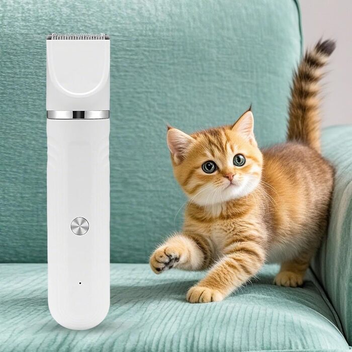 Набір для догляду за собаками 4-в-1: акумуляторна регульована шерсть, ідеально для цуценят вдома, білий колір