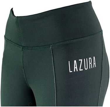Лазура - зимові рейдінг-легінси для жінок та дітей Ліза | Термо-легінси для їзди верхи | з повним силіконовим захистом та кишенею для телефону | дихаючі зимові рейдінг-штани | екіпірування для верхової їзди в багатьох кольорах та розмірах (176, Зелений)