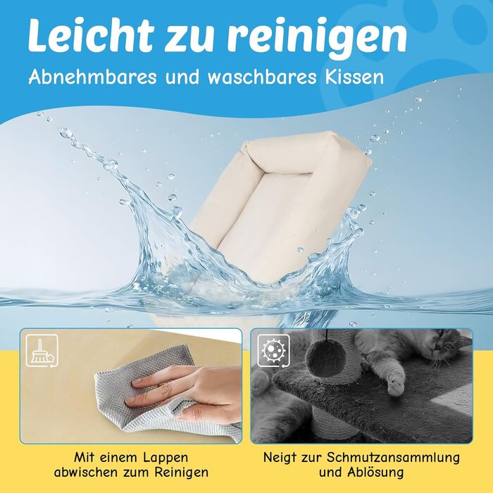 BSWAY Крісло-лежанка для котів з дерева, сонячно-жовтого кольору, 53x40 см. Знімний чохол матраца, витримує до 15 кг. Клітка-будка для котів