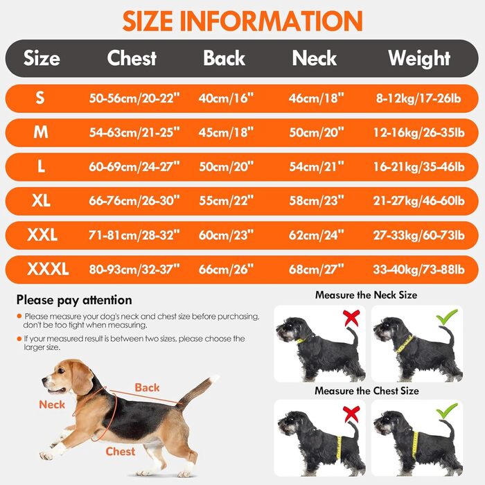 Зимовий теплий пуховик для собак, водонепроникний та вітронепроникний, з інтегрованим шлейкою, світловідбиваючими елементами та блискавкою - ідеальний для холодної погоди та снігу (Помаранчевий, S)