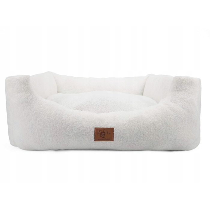 Ліжко-диван для собак Odol-Plusz, рожеве, прямокутне, розмір L 95x75 см